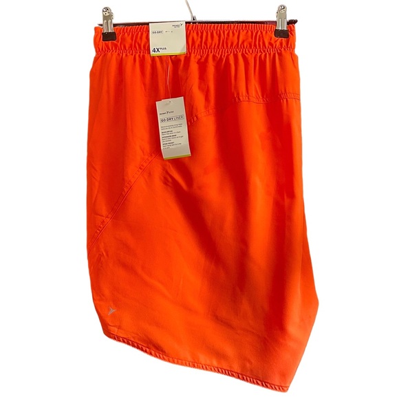 Old Navy Active Poppy (Neon Orange) Go-Dry Lined Dolphin Hem Shorts Plus Size 4X - Picture 4 of 12
